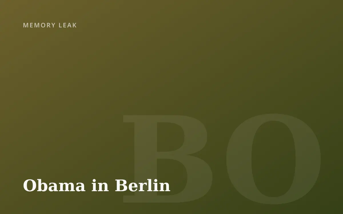 Barack Obama in Berlin