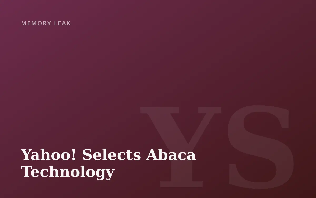 Yahoo! Selects Abaca Technology